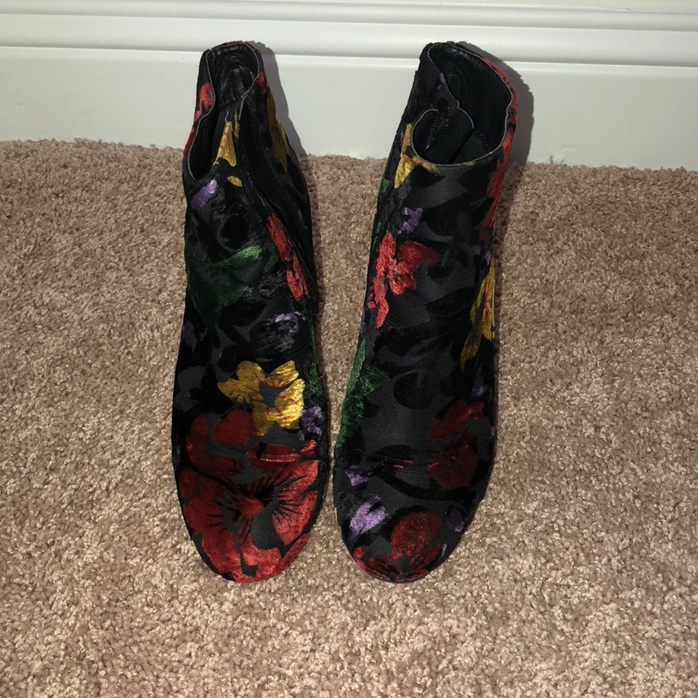 Floral booties